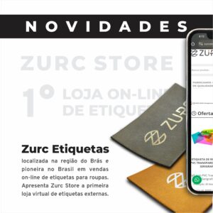 Lançamento Zurc store, e-commerce da zurc etiquetas