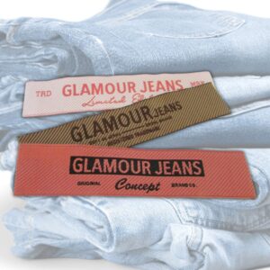 etiqueta bordada glamour jeans c Zurc Etiquetas